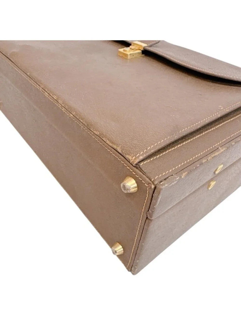 Gucci Vintage Attache Case Handbag GG Pattern Business